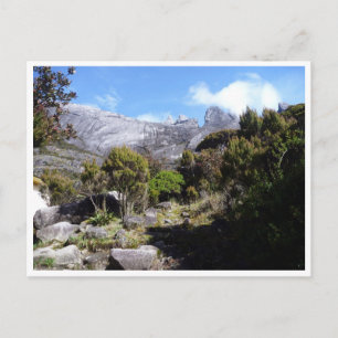 kinabalu high view postcard