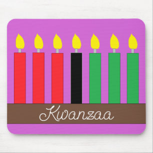 Kinara for Kwanzaa: Lavender Mouse Pad