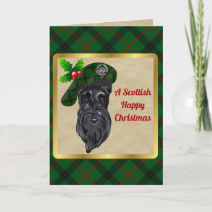 Kincaid Clan Badge & Tartan Personalized Xmas Card