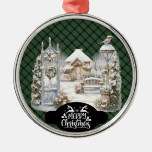 Kincaid Scottish Clan Tartan Christmas Metal Ornament