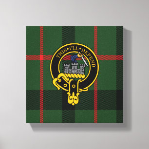 Kincaid Scottish Crest and Tartan Canvas print