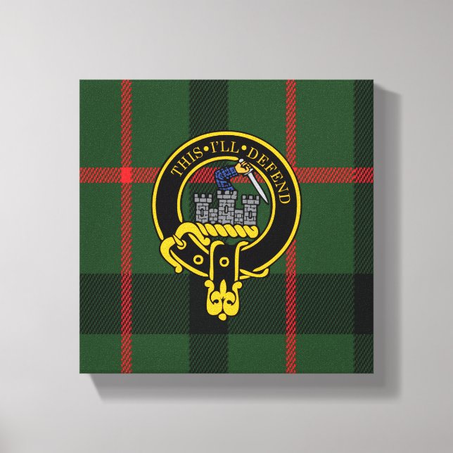 Kincaid Scottish Crest and Tartan Canvas print (Front)