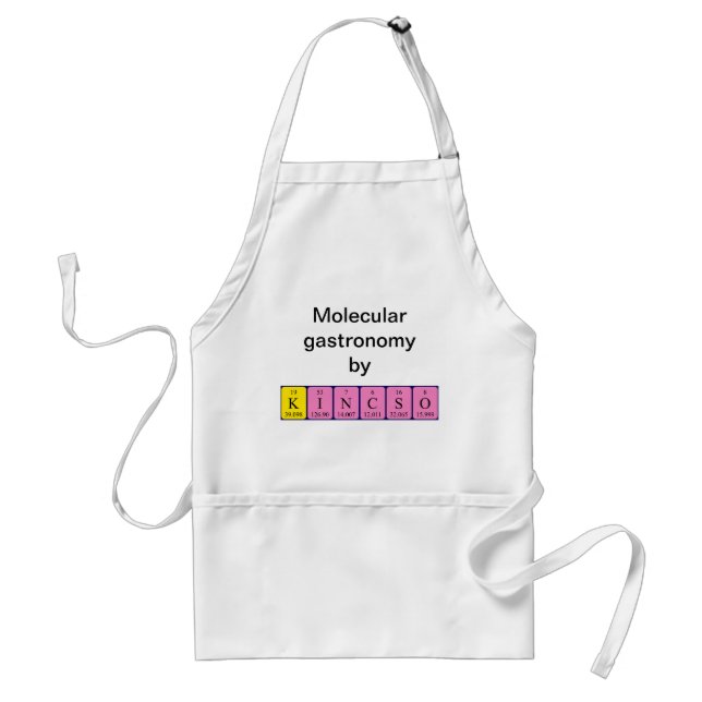 Kincsö periodic table name apron (Front)