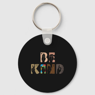 Kind Asl Hand Sign Interpreter Sign Language Autis Keychain