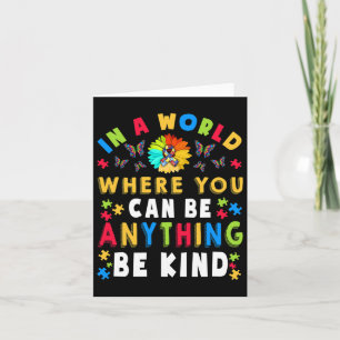 Kind Autism Awareness Asl Mom Teacher Kindness 18  Card