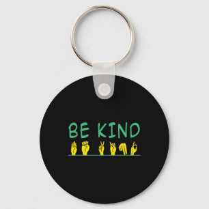 Kind Awareness Anti Bullying Asl Sign Language Keychain