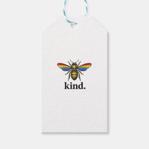 Kind Bee Vintage Rainbow Wing Shirt Design (2)_1 Gift Tags