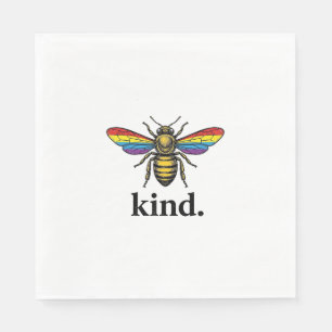 Kind Bee Vintage Rainbow Wing Shirt Design (2)_1 Napkin