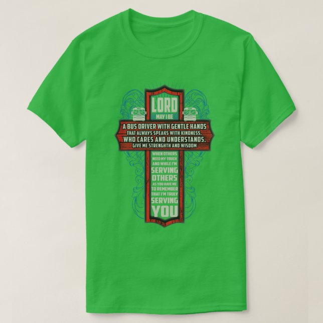 Kind Bus Driver T-Shirt (Design Front)