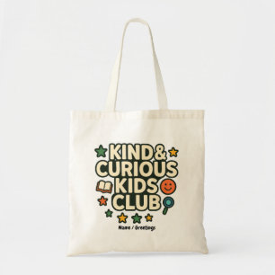 Kind & Curious Kids Club Positive Growth Mindset Tote Bag