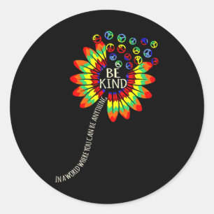 Kind Dyslexia Awareness Silver Ribbon Support Grap Classic Round Sticker