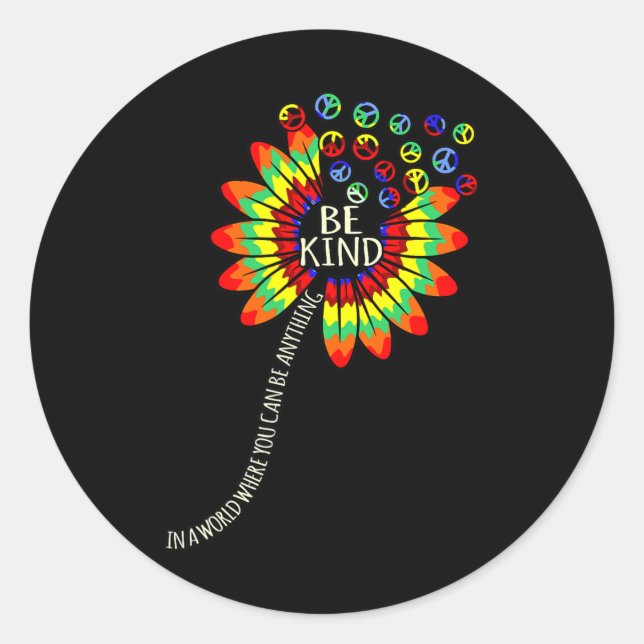 Kind Dyslexia Awareness Silver Ribbon Support Grap Classic Round Sticker (Front)