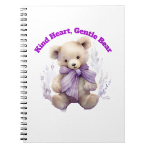 Kind Heart Gentle Bear Notebook - Cute Bear Design