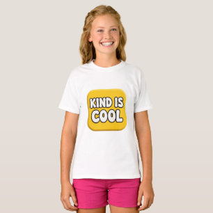 Kind Is Cool Yellow Badge T-Shirt