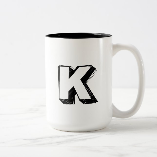 Kind K - Personalized Luxury Praise Mug (Right)