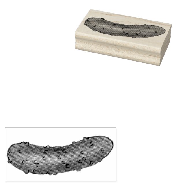 Kind of a Big Dill (Deal) Kosher Sour Pickle  Rubber Stamp (Stamped)