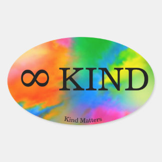 ∞KIND oval sticker
