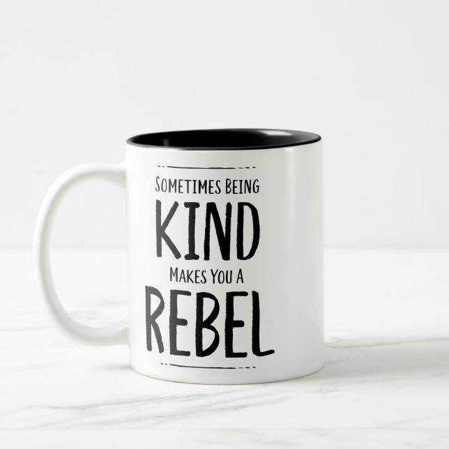 Kind Rebel Two-Tone Coffee Mug (Left)