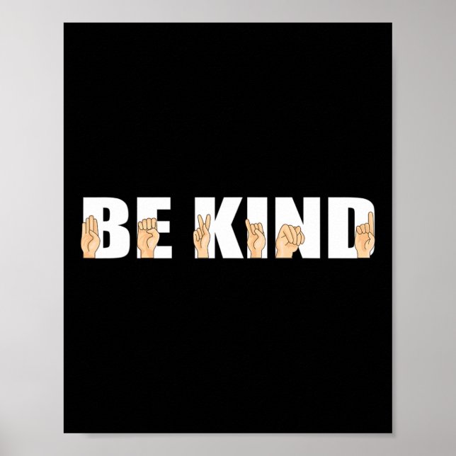 Kind Sign Language Deaf  (Front)