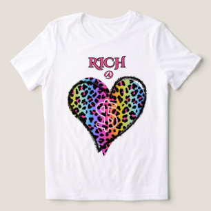 KIND SOUL, RICH@HEART Cheetah Graphic Women's Tri-Blend Shirt