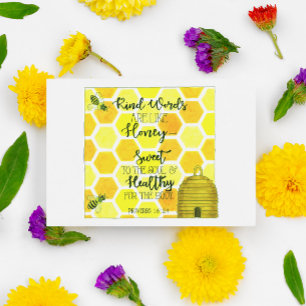 Kind Words Are Like Honey Inspirational Postcard