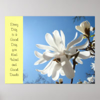 Kind Words Good Deeds poster art print Nurses Week
