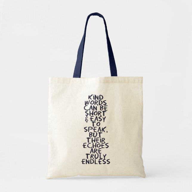 Kind words tote bag (Front)