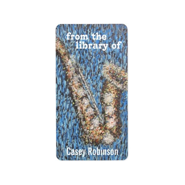 Kinda Blue bookplate Label (Front)