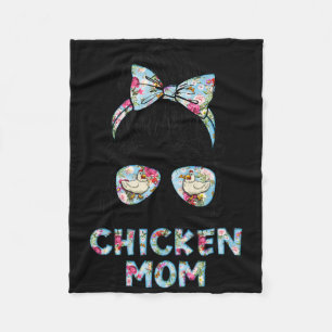 Kinda Busy Being A Chicken Mom New Mom Mother's Da Fleece Blanket