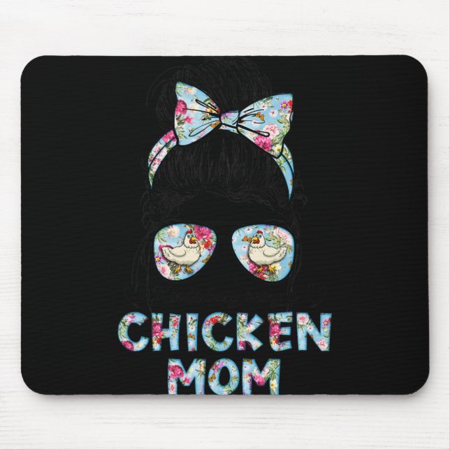 Kinda Busy Being A Chicken Mom New Mom Mother's Da Mouse Pad (Front)