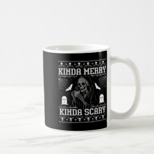 Kinda Merry Kinda Y Alt Goth Ugly Christmas Sweate Coffee Mug