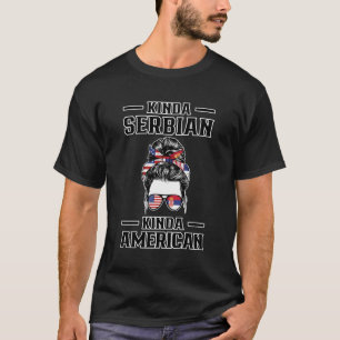 Kinda Serbian Kinda American Serbia T-Shirt