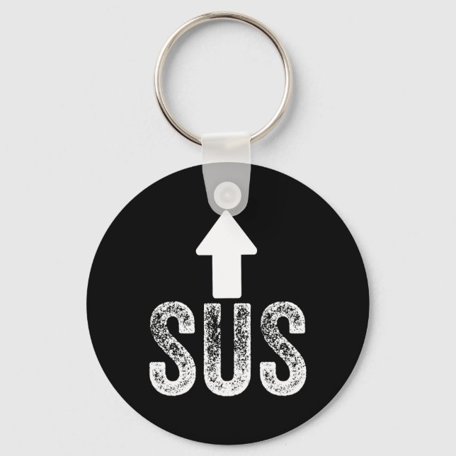 Kinda Sus Game Idk Bro Bruh Meme Funny Video Gamer Keychain (Front)