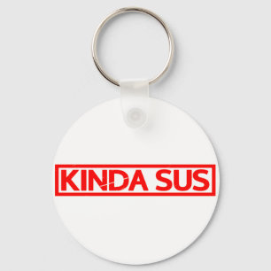 Kinda Sus Stamp Keychain