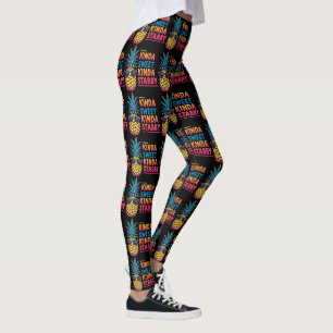 Kinda Sweet Kinda Stabby Leggings d'ananas