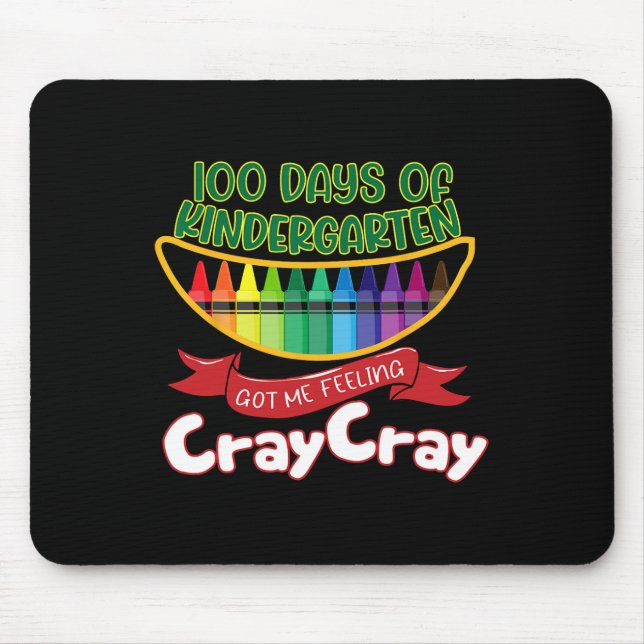 Kinder - 100 Days Of Kindergarten Got Me Feeling C Mouse Pad (Front)