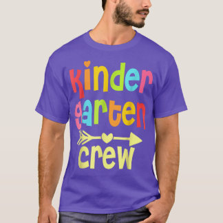 Kinder Crew Funny Kindergarten Teacher 1st Day of  T-Shirt