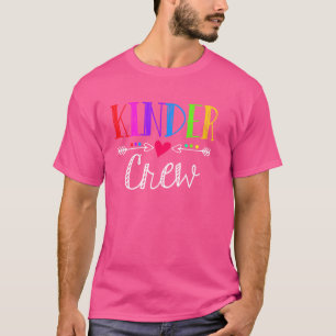 Kinder Crew Funny Kindergarten Teacher 1st Day of  T-Shirt