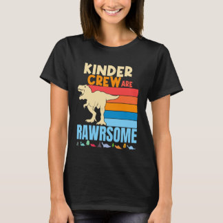 Kinder Crew Kindergarten Teachers Kids are Awesome T-Shirt