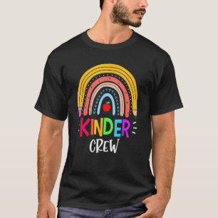 Kinder Crew Rainbow Pencil Back To School Girls Bo T-Shirt