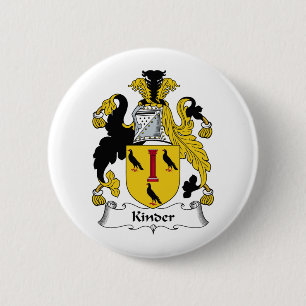Kinder Family Crest 2 Inch Round Button