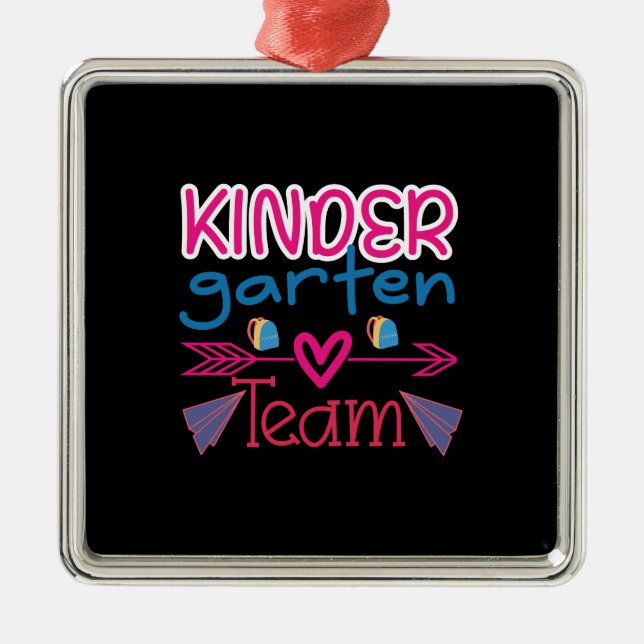 Kinder Garten Team Metal Ornament (Front)