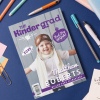 Kinder Grad Fun Kindergarten Photo Magazine Cover