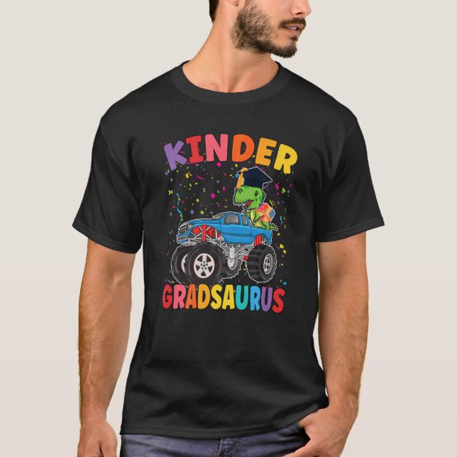 Kinder Gradsaurus Kindergarten Saurus T-Shirt (Front)