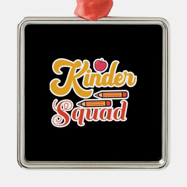 Kinder Squad Metal Ornament (Front)