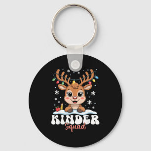 Kinder Squad Reindeer Christmas Lights Cute Winter Keychain