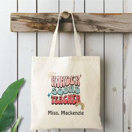 Kinder Squad Teacher Personalized Tote Bag