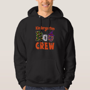 Kinder Student Teacher Halloween Kindergarten Boo Hoodie