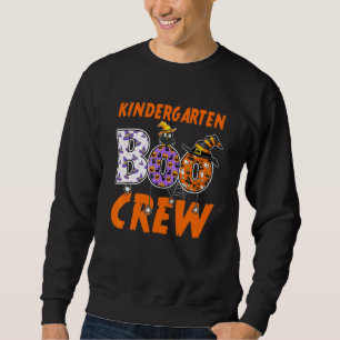 Kinder Teacher Student Halloween Kindergarten Boo Sweatshirt