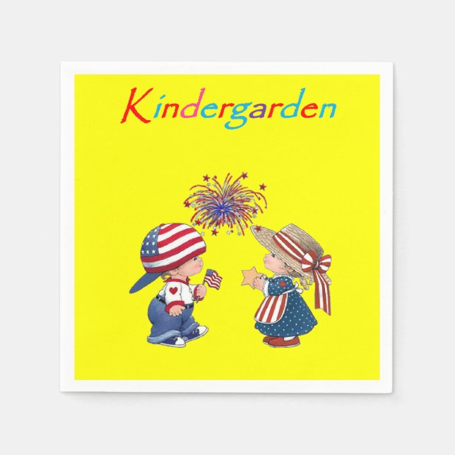 Kindergarden Paper Napkins (Front)